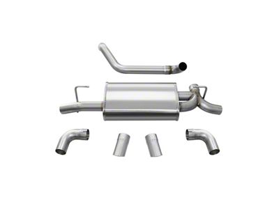 Corsa Performance Sport Axle-Back Exhaust with Polished Turn Down Tips (18-23 3.6L Jeep Wrangler JL)