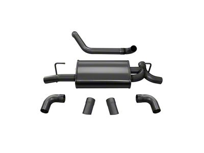 Corsa Performance Sport Axle-Back Exhaust with Black Turn Down Tips (18-24 3.6L Jeep Wrangler JL)