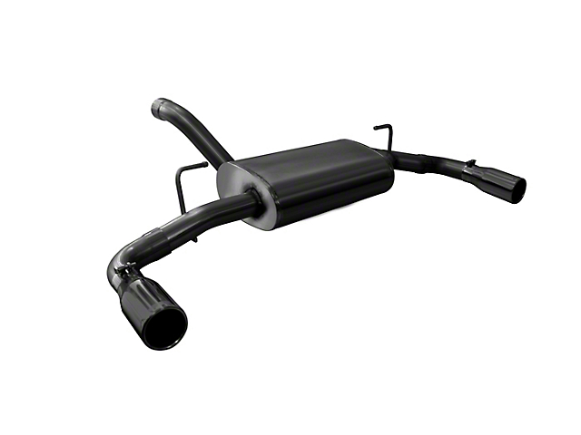 Corsa Jeep Wrangler Sport Axle-Back Exhaust with Black Tips 21014BLK