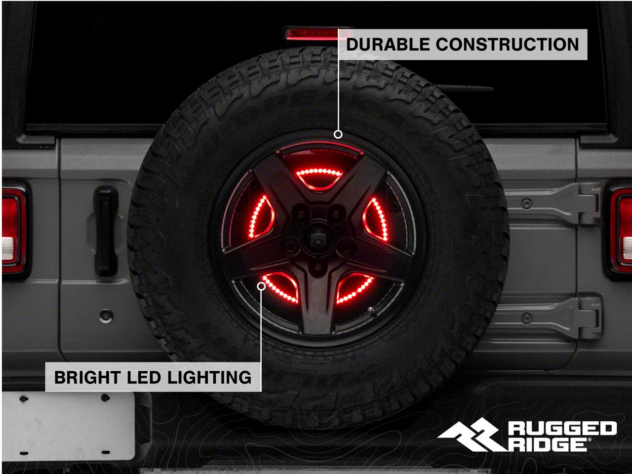 Rugged Ridge Jeep Wrangler LED Third Brake Light Ring 11585.06 (18