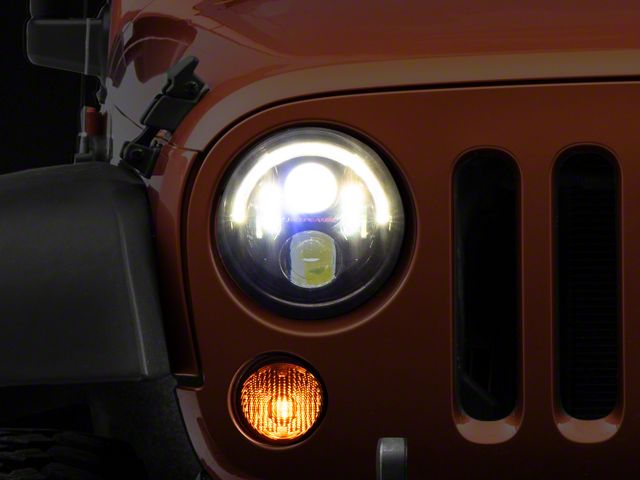 Model 8700 Evolution J2 Series LED Headlights w/ Black Bezel (07-18 Jeep Wrangler JK)