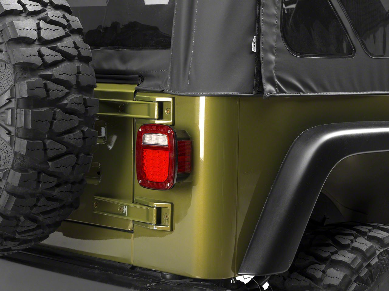 Rugged Ridge Jeep Wrangler LED Tail Lights; Smoked  (76-06 Jeep  CJ5, CJ7, Wrangler YJ & TJ)