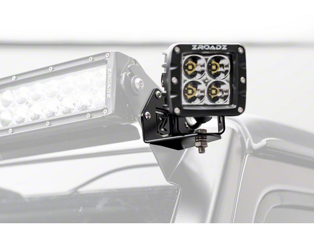 ZRoadz 3-Inch LED Light Cube Roof Side Mounting Brackets (18-24 Jeep Wrangler JL, Excluding 4xe)