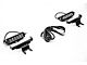 ZRoadz Two 6-Inch LED Light Bars with Rear Window Hinge Mounting Brackets (18-24 Jeep Wrangler JL, Excluding 4xe)