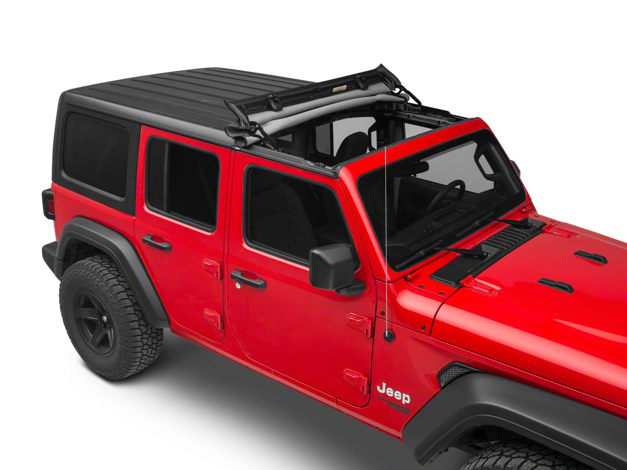 Bestop Jeep Wrangler Sunrider for Factory Hard Tops; Black Diamond ...