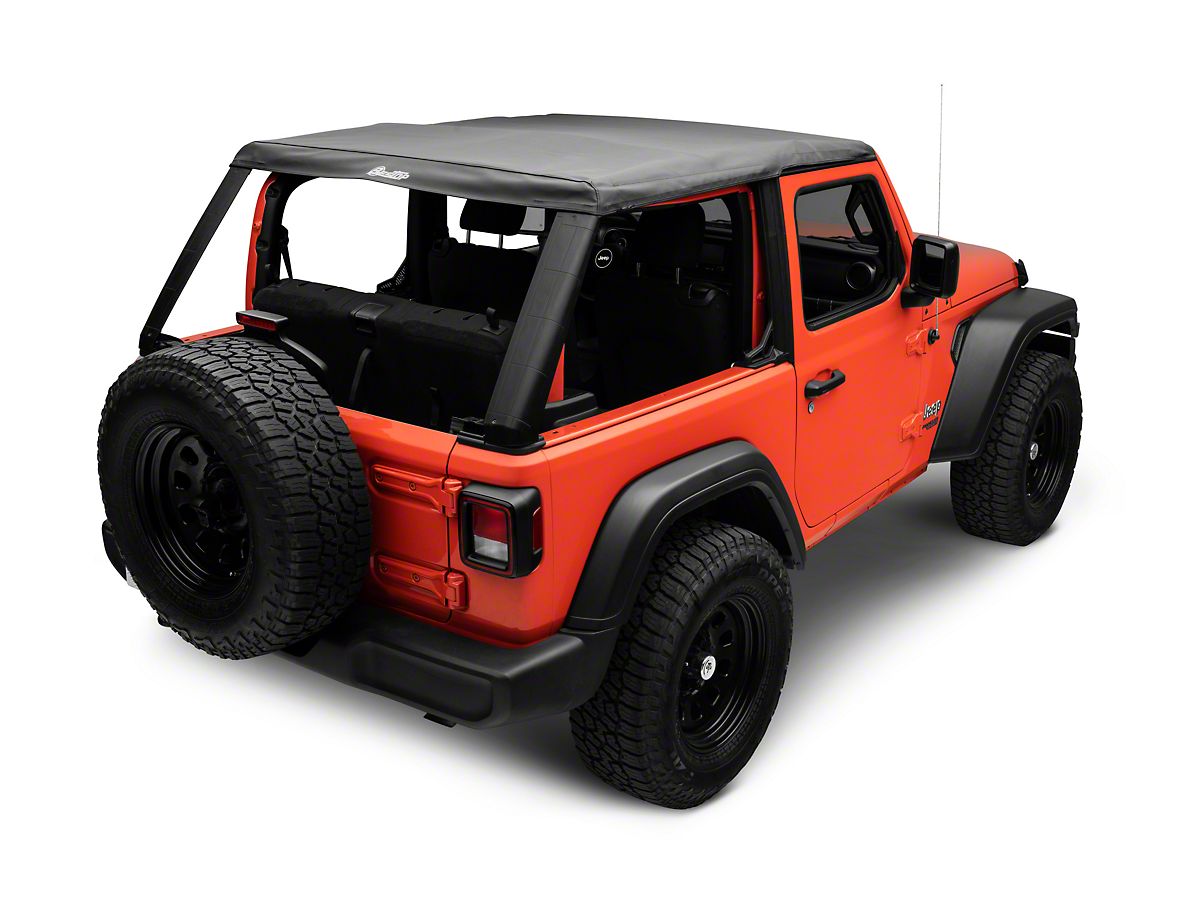 Bestop Trektop NX Soft Top; Black Diamond (18-24 Jeep Wrangler JL 2-Door)