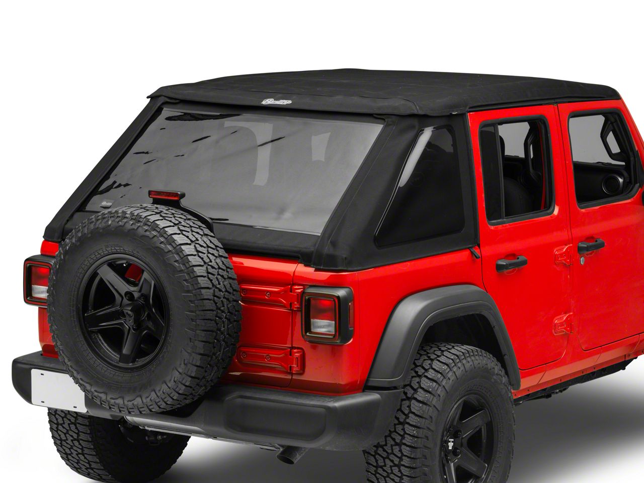 Bestop Supertop Squareback Soft Top for 18-Current Jeep Wrangler JL 4 Door  Models *SELECT MATERIAL*