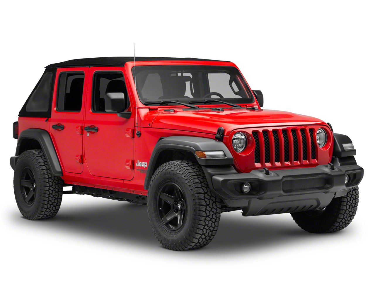 Bestop Jeep Wrangler Trektop NX Soft Top; Black Twill 56863-17 (18