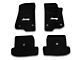 Lloyd Front and Rear Floor Mats with Jeep Logo; Black (18-24 Jeep Wrangler JL 2-Door, Excluding 4xe)