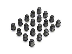 Black Acorn Lug Nut Kit; 3/4-Inch; Set of 20 (20-22 Jeep Gladiator JT)