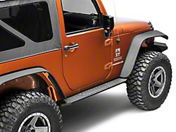Deegan 38 HD Rock Sliders with LED Rock Lights (07-18 Jeep Wrangler JK 2-Door)