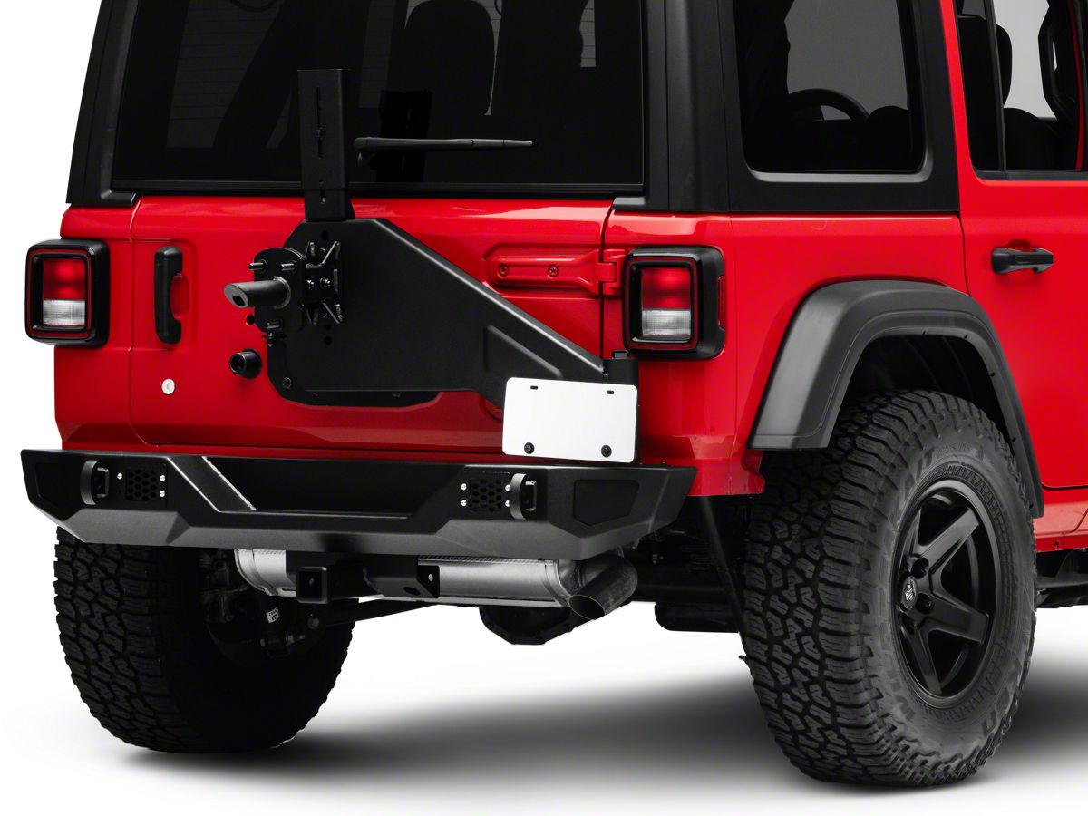 Barricade Jeep Wrangler HD Rear Bumper with Tire Carrier J130703-JL (18-23 Jeep  Wrangler JL) - Free Shipping