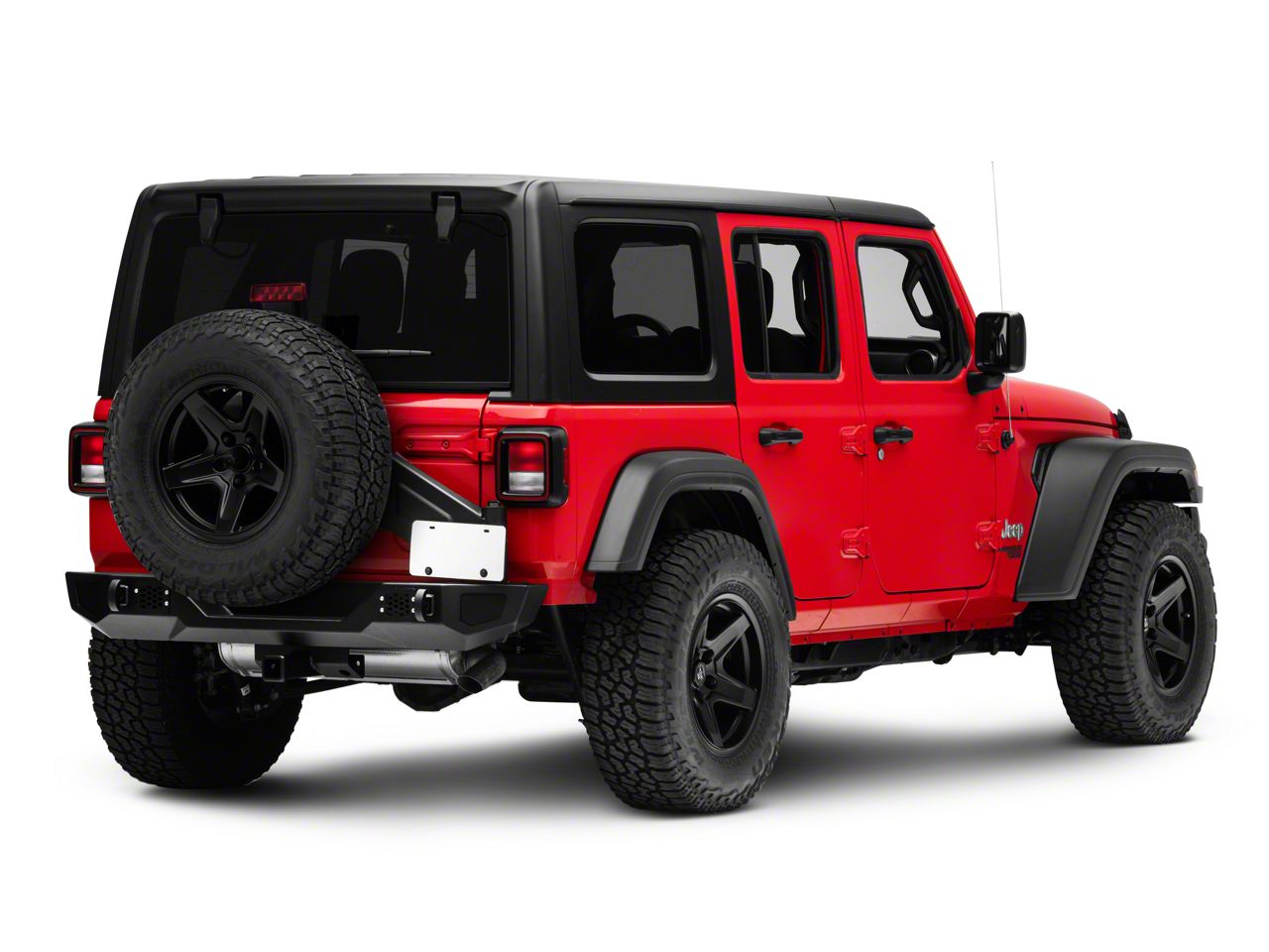 Barricade Jeep Wrangler HD Rear Bumper with Tire Carrier J130703-JL (18-23  Jeep Wrangler JL) Free Shipping