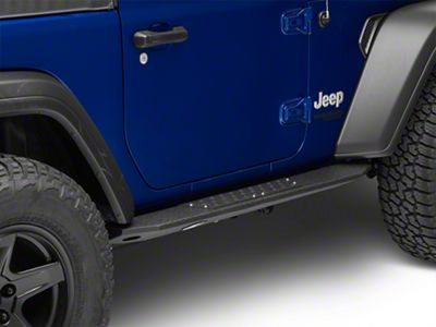 Deegan 38 Rock Sliders with LED Rock Lights (18-23 Jeep Wrangler JL 2-Door)
