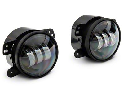Raxiom Axial Series Tri-Bar LED Fog Lights; Amber (07-23 Jeep Wrangler JK & JL)