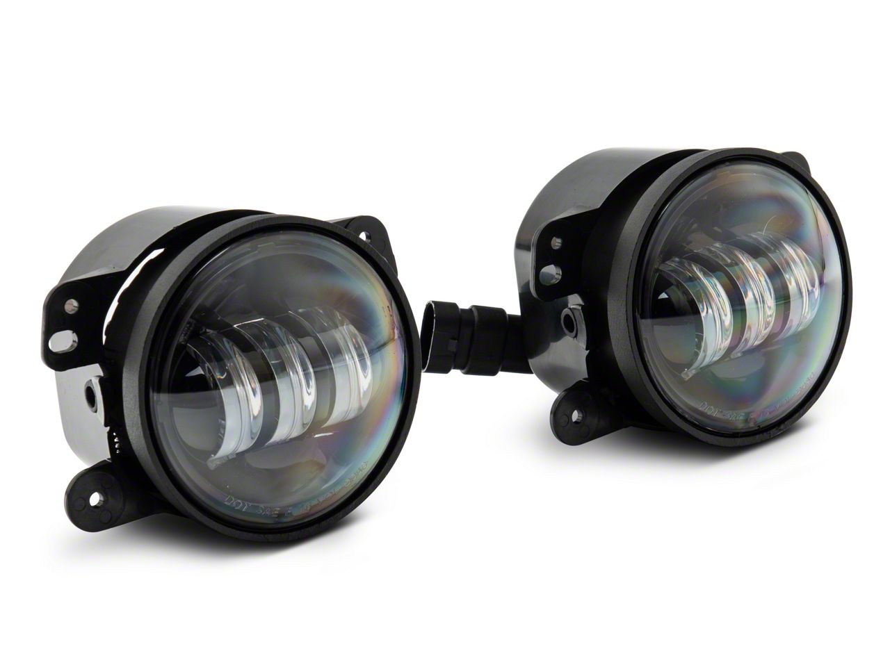 Raxiom Jeep Wrangler Axial Series Tri-Bar LED Fog Lights; White J130811 ...