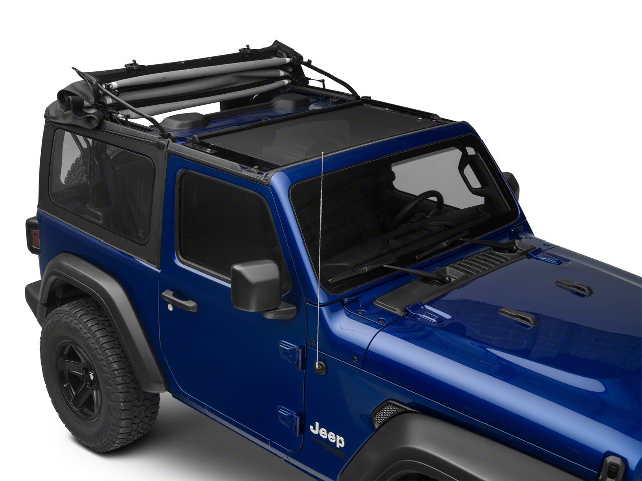 Bestop Jeep Wrangler Retractable Sunshade for Soft Tops 52405-11 (07-18 ...