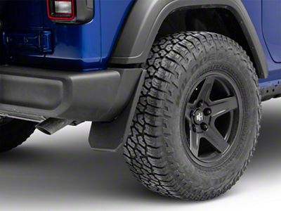 Mud Guards; Rear (18-23 Jeep Wrangler JL, Excluding Rubicon)