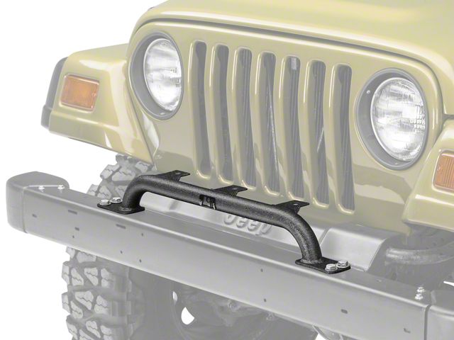 Rugged Ridge Bumper Mounted Light Bar; Textured Black (97-06 Jeep Wrangler TJ)