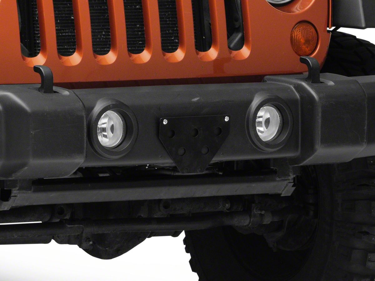 Sto N Sho Jeep Wrangler Detachable Front License Plate Bracket for Plastic  Bumpers SNS48 (07-18 Jeep Wrangler JK)