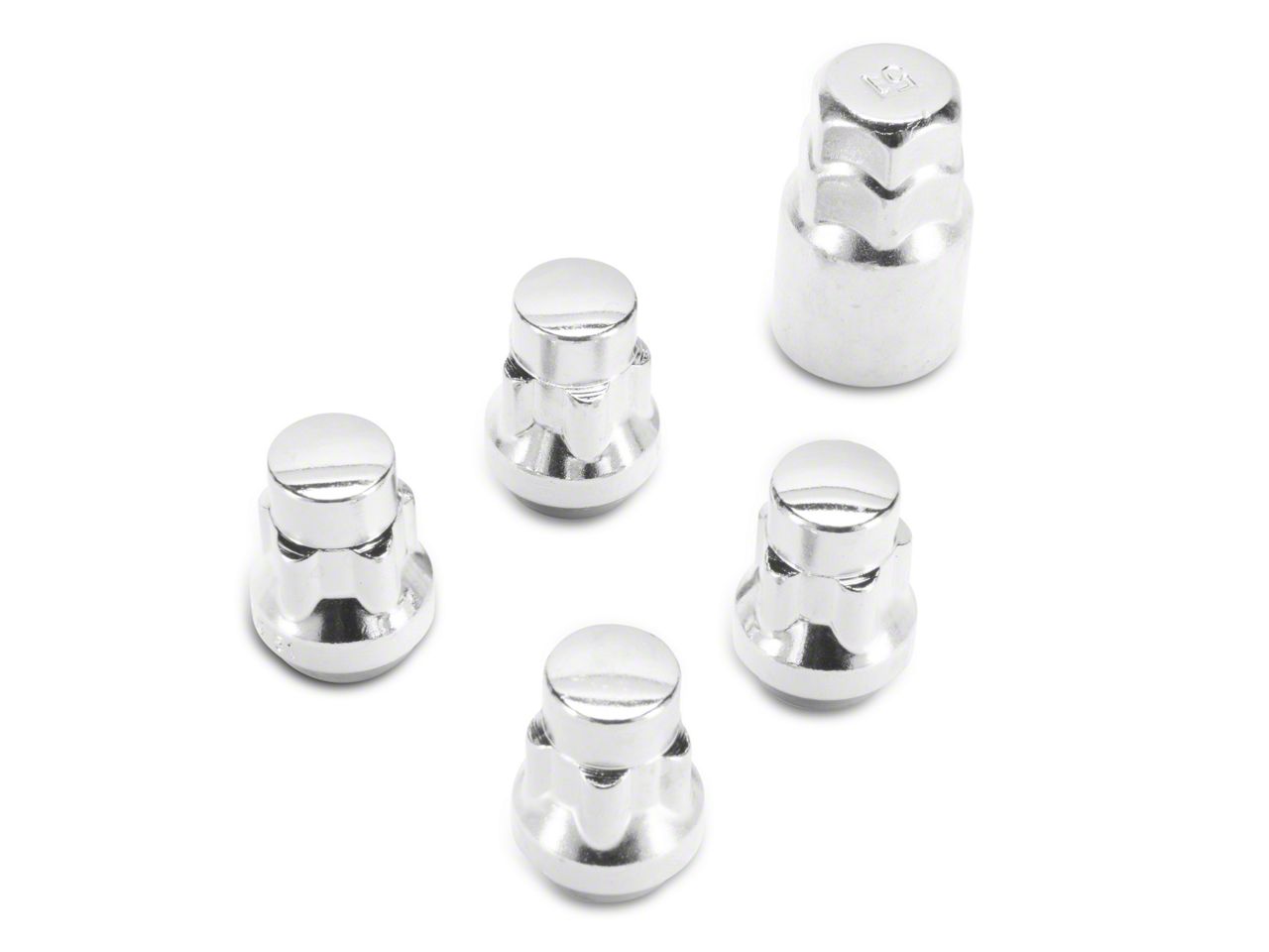 Jeep Gladiator Locks with Key for Chrome Acorn Lug Nuts; 14mm x 1.5 (20-23  Jeep Gladiator JT) Free Shipping