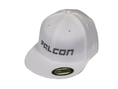 Falcon Shocks Premium FlexFit Flat Visor Hat; White