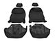 RedRock Custom Fit Front Seat Covers; Black (13-18 Jeep Wrangler JK 2-Door)
