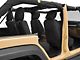 RedRock Custom Fit Front and Rear Seat Covers; Black (13-18 Jeep Wrangler JK 4-Door)