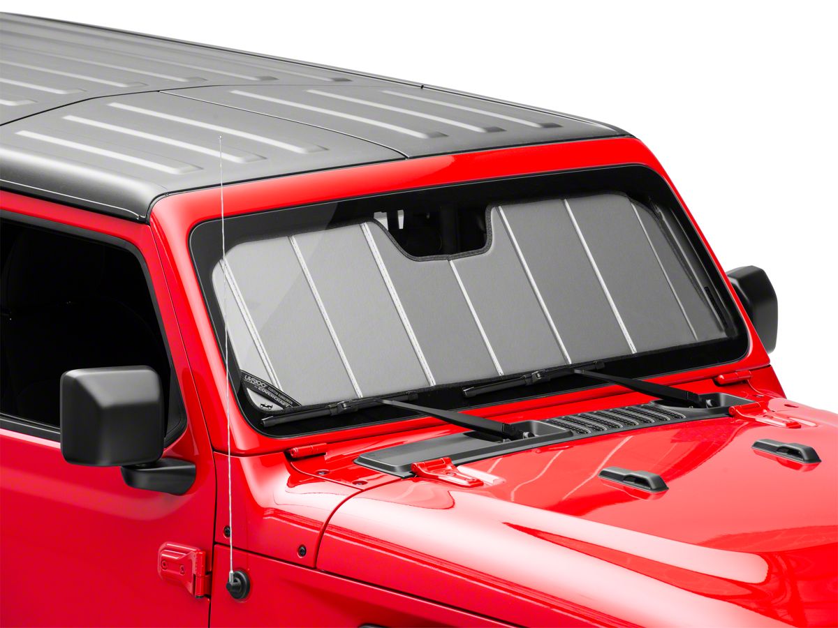 Covercraft UVS100 Heat Shield Jeep Wrangler Custom Sunscreen; Silver  UV11553SV (18-23 Jeep Wrangler JL) - Free Shipping