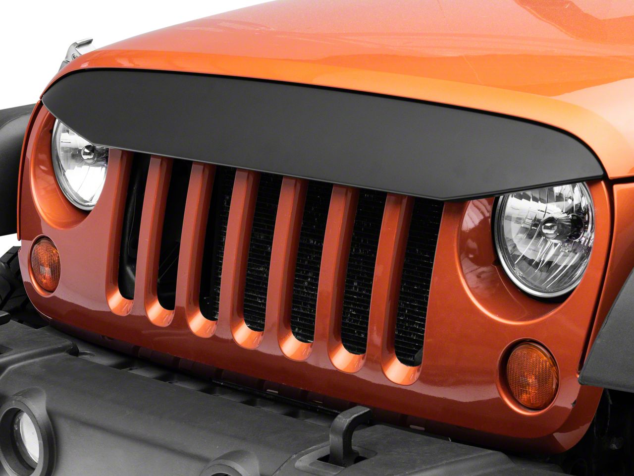 Areyourshop Nighthawk Light Brow Black Angry Front Grille Look For Jeep  Wrangler JK 07-17 