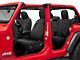 RedRock Custom Fit Front and Rear Seat Covers; Black (18-24 Jeep Wrangler JL 4-Door)