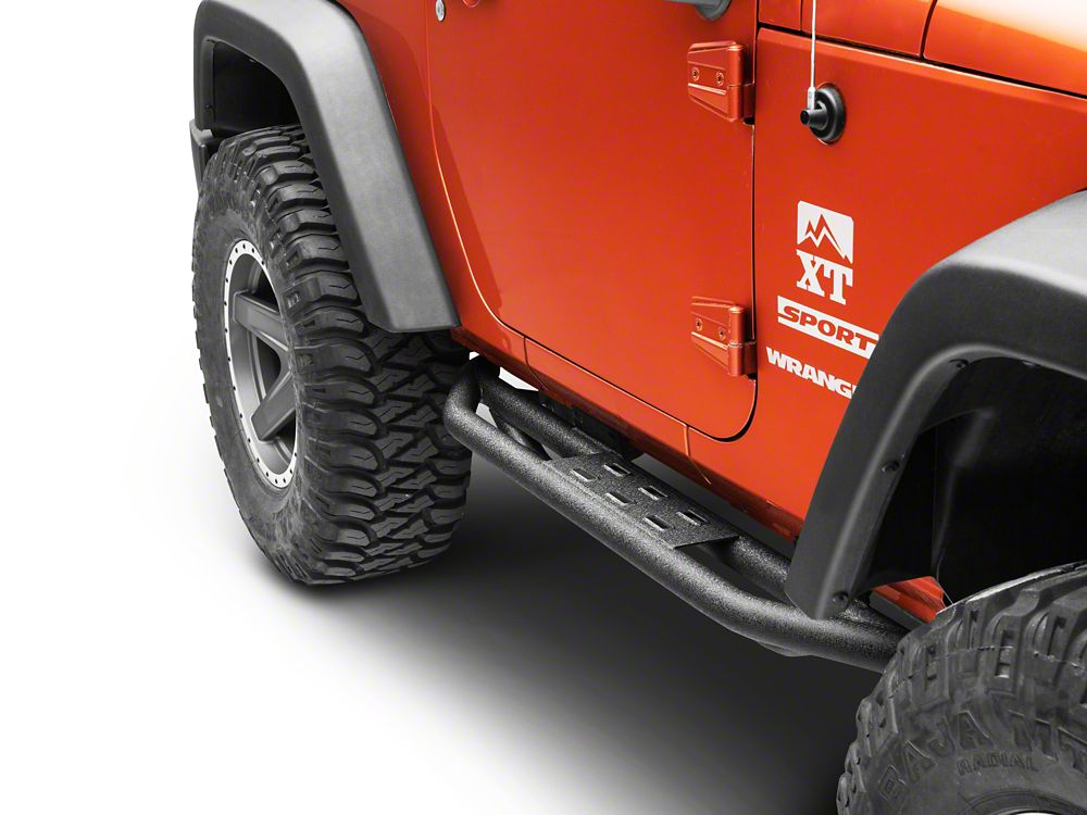 Rugged Ridge Rock Sliders EAG Tubular Side Armor Rocker Guard Rock ...