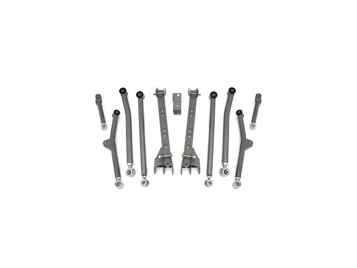 Rough Country Jeep Wrangler Long Arm Upgrade Kit for 4-6 in. Lift 66300U  (97-06 Jeep Wrangler TJ, Excluding Unlimited)