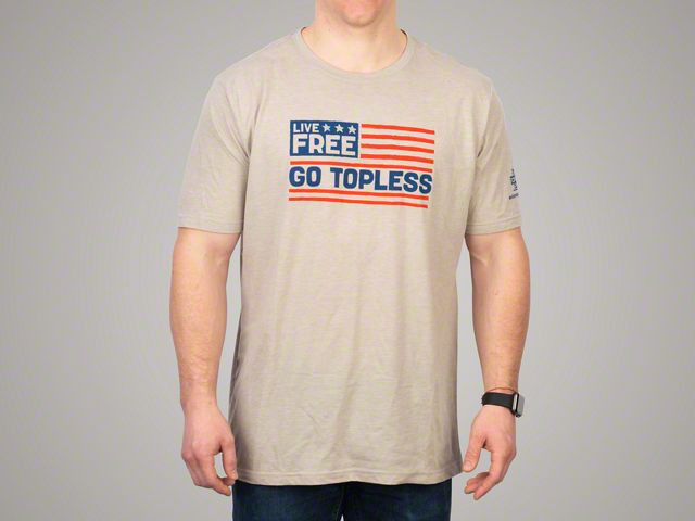 Men's/Unisex Live Free Go Topless T-Shirt