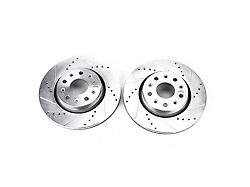 PowerStop Evolution Cross-Drilled and Slotted Rotors; Front Pair (18-24 Jeep Wrangler JL Rubicon, Sahara, Excluding 4xe & Rubicon 392)