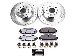 PowerStop Z36 Extreme Truck and Tow Brake Rotor and Pad Kit; Rear (18-24 Jeep Wrangler JL Rubicon, Sahara, Excluding 4xe & Rubicon 392)
