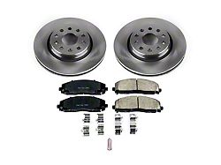 PowerStop OE Replacement Brake Rotor and Pad Kit; Front (20-24 Jeep Gladiator JT Launch Edition, Rubicon)