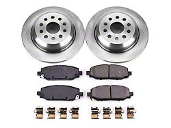 PowerStop OE Replacement Brake Rotor and Pad Kit; Rear (20-22 Jeep Gladiator JT Launch Edition, Rubicon)