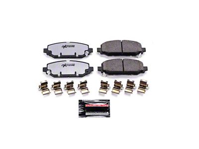 PowerStop Z36 Extreme Truck and Tow Carbon-Fiber Ceramic Brake Pads; Rear Pair (18-24 Jeep Wrangler JL Rubicon, Sahara, Excluding 4xe & Rubicon 392)