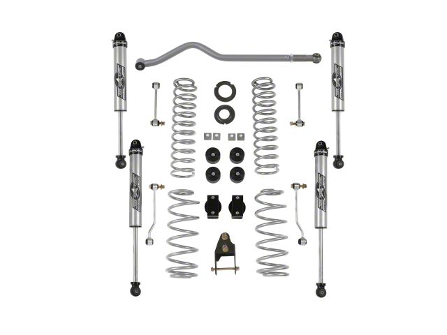Rubicon Express 3.50 to 4.50-Inch Standard Coil Suspension Lift Kit with Mono-Tube Shocks (18-23 Jeep Wrangler JL 4-Door)