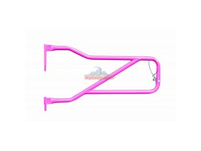 Steinjager Front Trail Tube Doors; Hot Pink (18-23 Jeep Wrangler JL)
