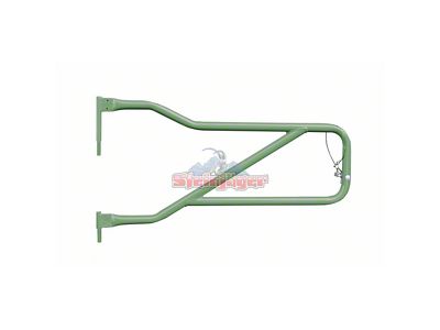 Steinjager Front Trail Tube Doors; Locas Green (18-24 Jeep Wrangler JL)