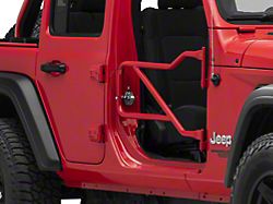 Steinjager Front Trail Tube Doors; Red Baron (18-23 Jeep Wrangler JL)