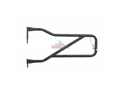 Steinjager Front Trail Tube Doors; Texturized Black (18-24 Jeep Wrangler JL)