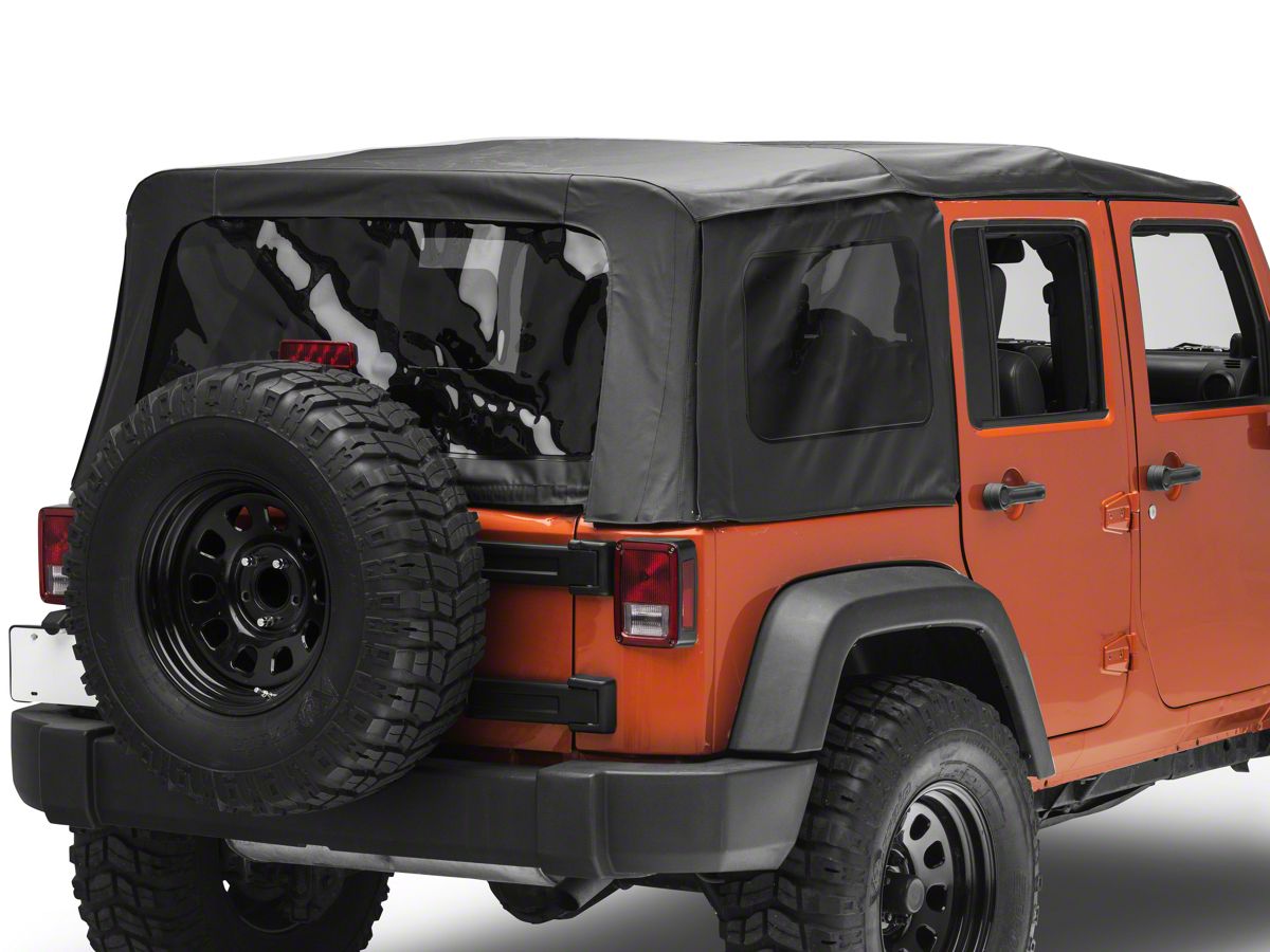 RedRock Jeep Wrangler Replacement Soft Top; Black Diamond 55101935 (10-18 Jeep  Wrangler JK 4-Door) - Free Shipping