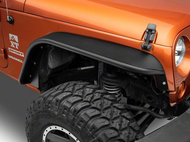 Rugged Ridge Steel Tube Fender Flares; Front and Rear (07-18 Jeep Wrangler JK)