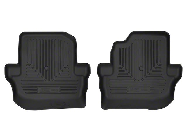 Husky Liners X-Act Contour Second Seat Floor Liners; Black (18-24 Jeep Wrangler JL 4-Door, Excluding 4xe)