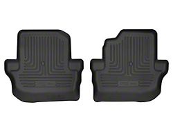 Husky Liners WeatherBeater Second Seat Floor Liners; Black (18-24 Jeep Wrangler JL 2-Door)