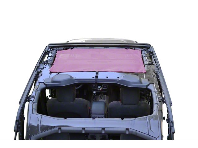 Steinjager Teddy Top Front Seat Solar Screen Cover; Mauve (18-24 Jeep Wrangler JL)
