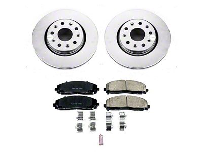 PowerStop Z17 Evolution Plus Brake Rotor and Pad Kit; Front (20-24 Jeep Gladiator JT Launch Edition, Rubicon)